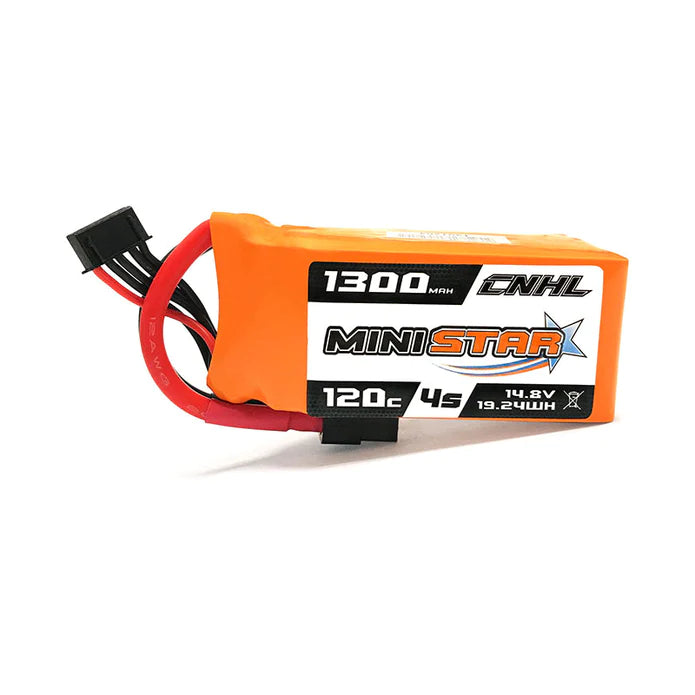 CNHL MiniStar 1300mAh 14.8V 4S 120C Lipo Battery with XT60 Plug insideFPV Batteries and Chargers LiPo Battery