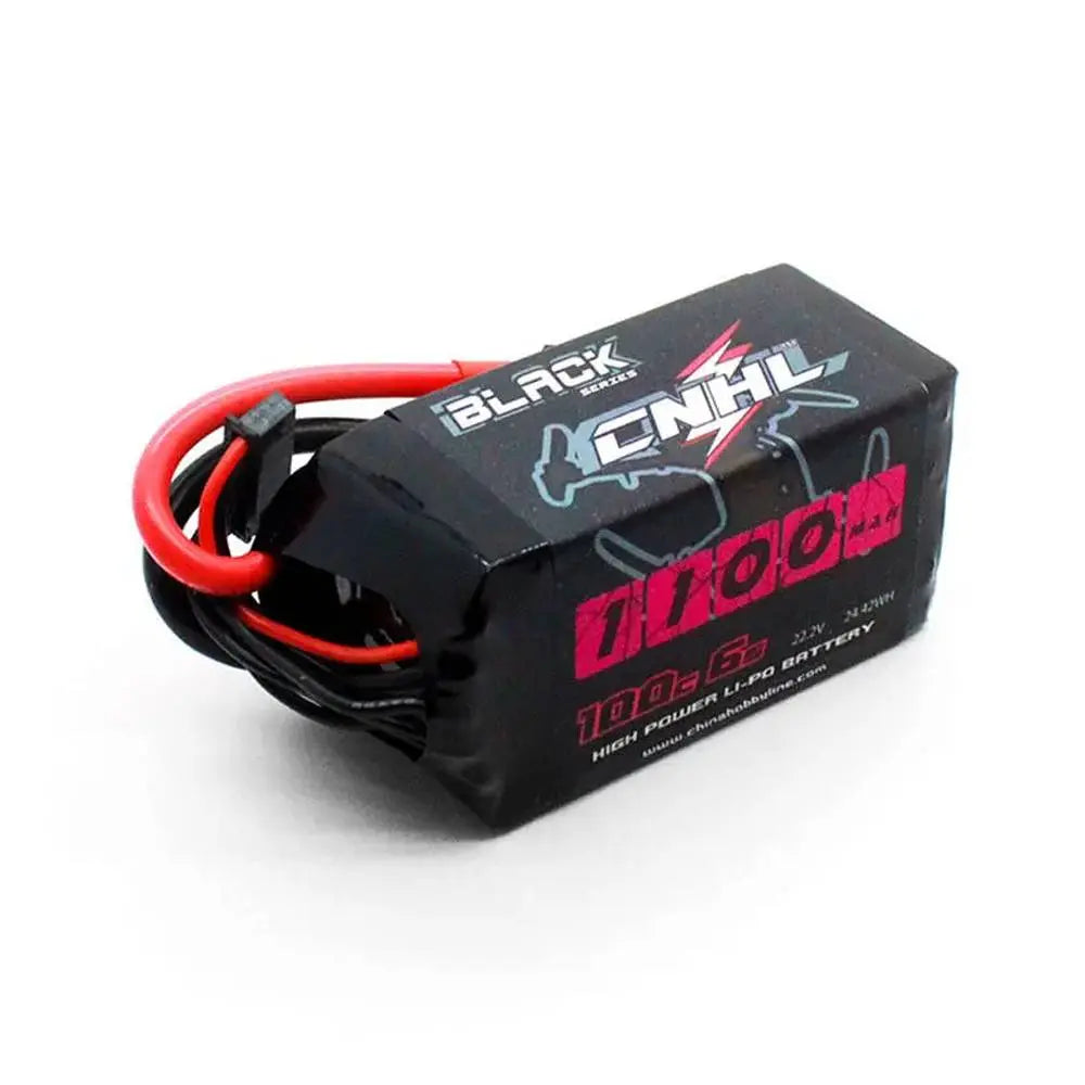 CNHL Black Series 1100mAh 22.2V 6S 100C Lipo Battery with XT60 Plug insideFPV Batteries and Chargers LiPo Battery