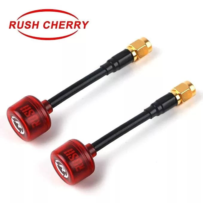 DC3R - RushTank Cherry 5.8GHz SMA Short Antenna (Pack of 2) - RHCP