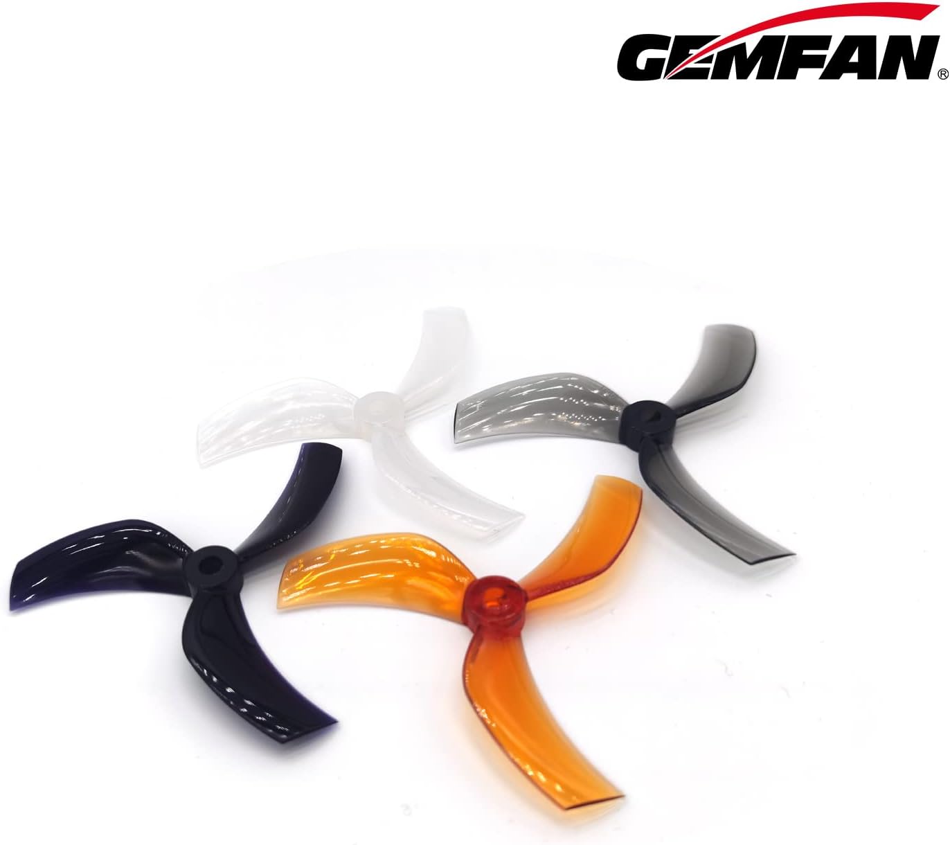 Gemfan D90 90mm 3.5" 3-Blade Ducted Cinewhoop Propeller (Set of 4) - Black