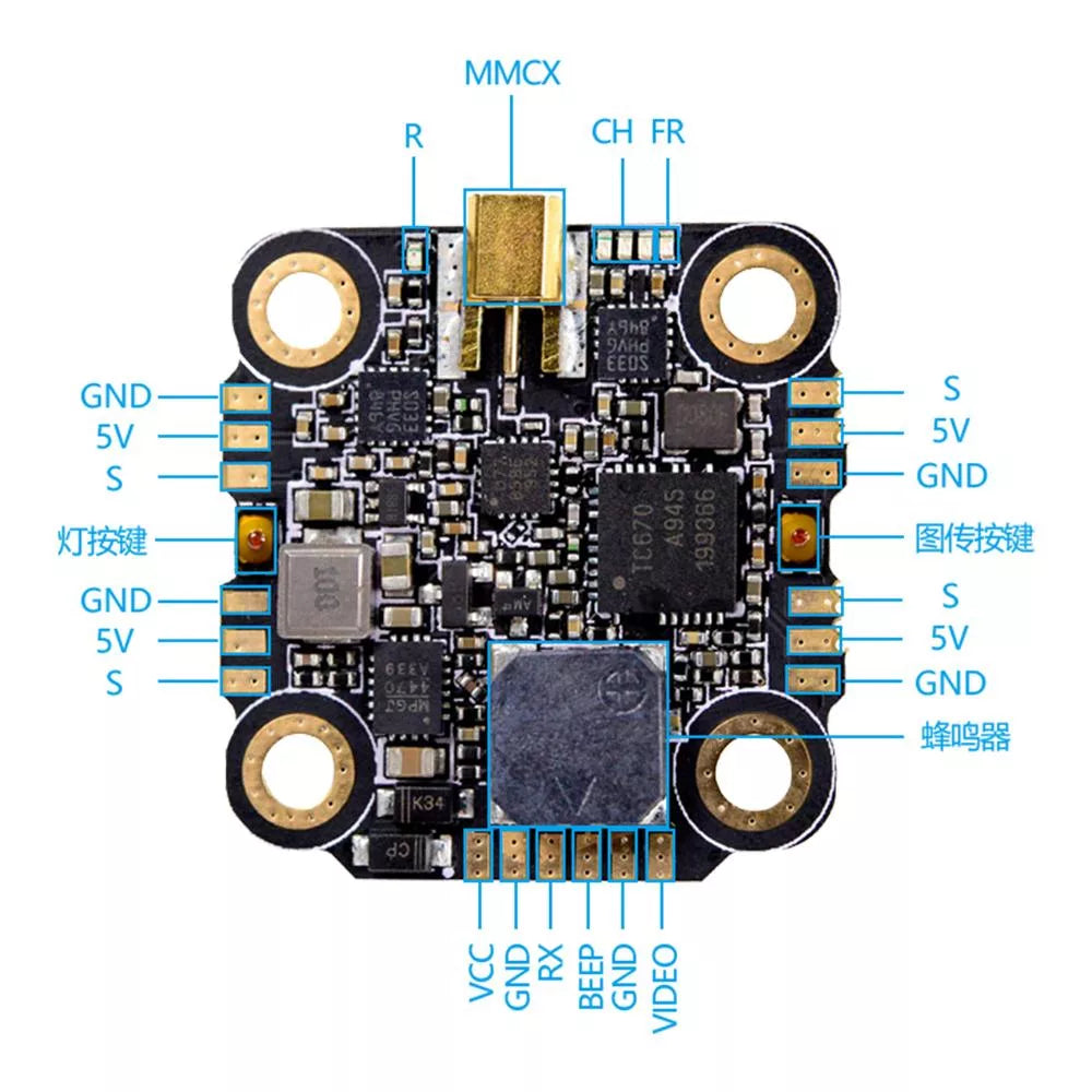 PandaRC 5804 L1 Mini 20X20 600mW 5.8GHZ VTX insideFPV FPV Equipment Video Transmitter