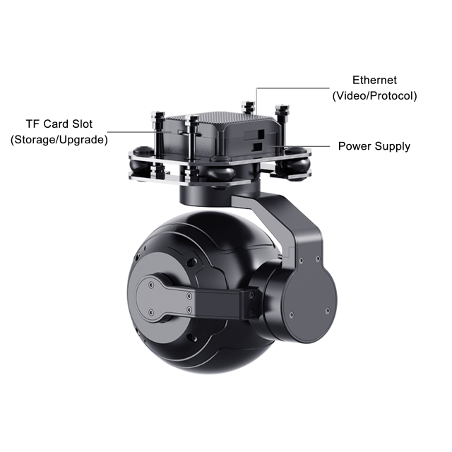 SIYI ZR10 2K 4MP QHD 30X Hybrid Zoom Gimbal Camera