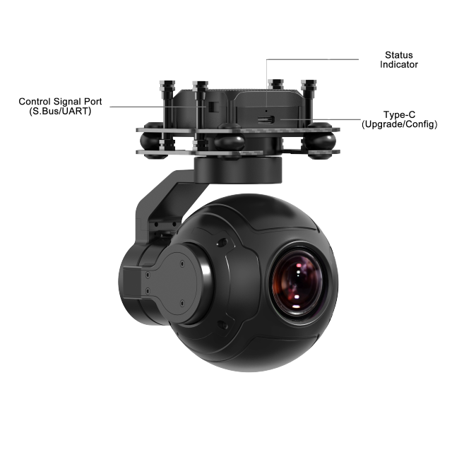 SIYI ZR10 2K 4MP QHD 30X Hybrid Zoom Gimbal Camera