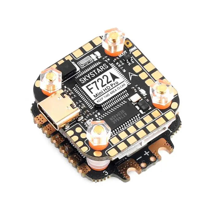 SkyStars Mini Fly Stack - F722 Mini HD Pro FC + KM40 40A 3-6S BLHeli_32 4-in-1 ESC - 20x20