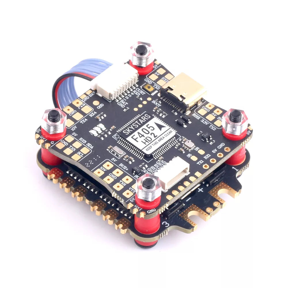 Skystars F405 Flight Controller OSD 45A Blheli_S 3-6S 4 IN 1 FlyStack