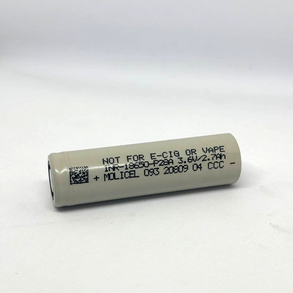 Molicel 18650-P28A 3.6V 2800mAh 13C Li-ion Battery Molicel 18650-P28A 3.6V 2800mAh 13C Li-ion Battery