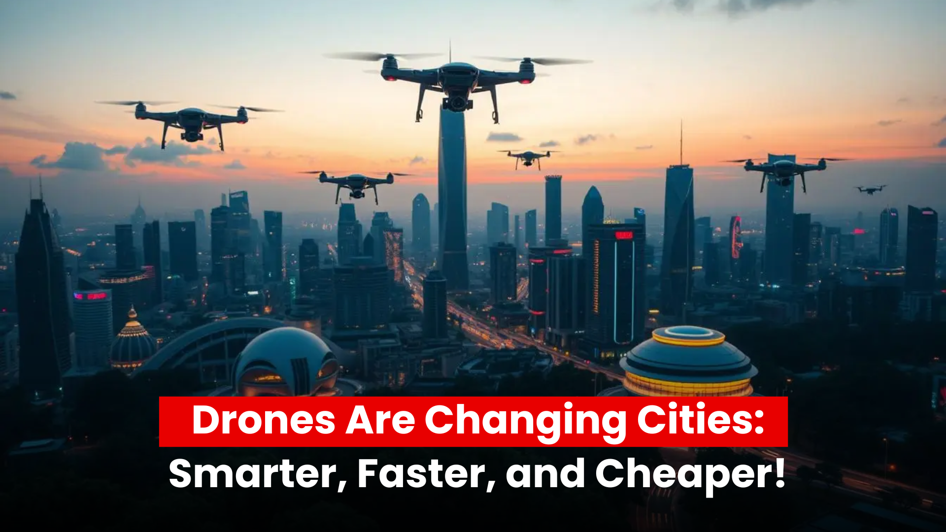 Drones Are Changing Cities: Smarter, Faster, and Cheaper!