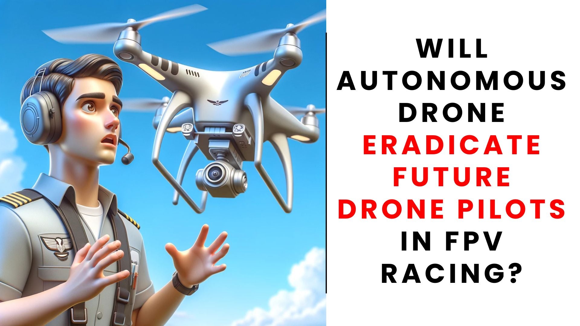 Will Autonomous Drones eradicate future drone pilots in FPV racing?