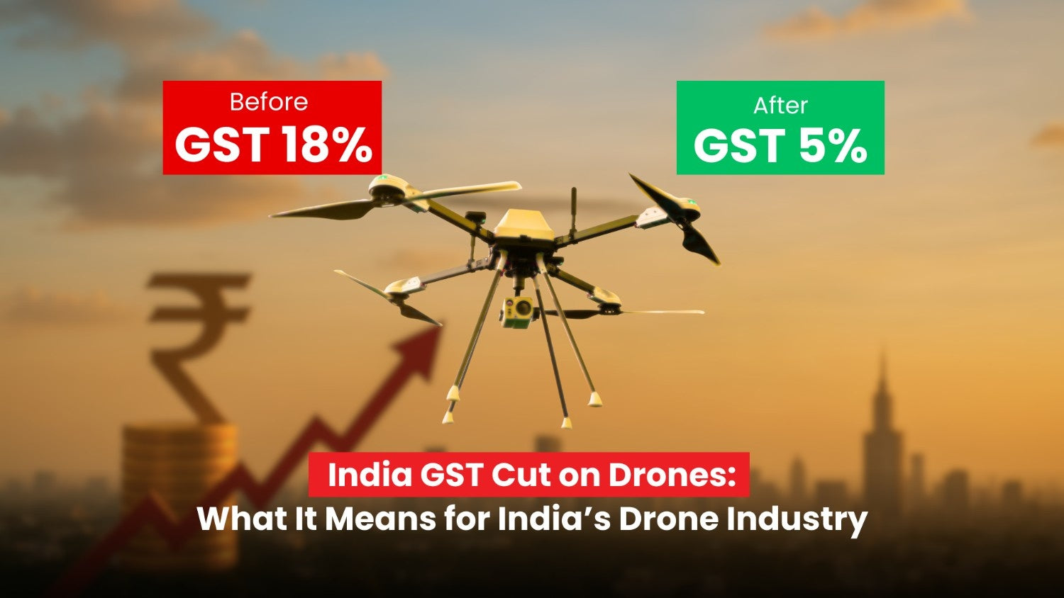 5% GST on Drones India