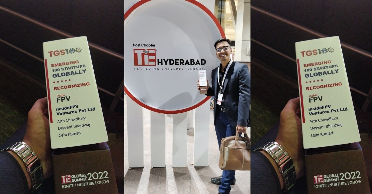 insideFPV recognised among Emerging 100 Startups Globally at TiE Global Summit