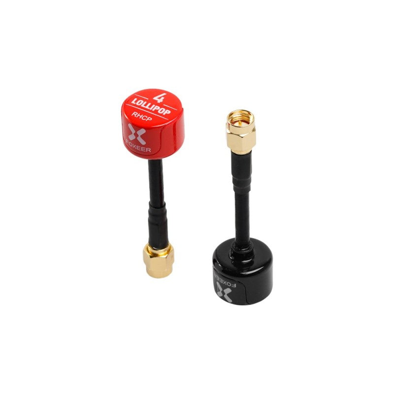 Foxeer Lollipop 4 5.8GHz RHCP SMA Antenna (Black) (2Pcs) insideFPV FPV Antenna FPV Equipment