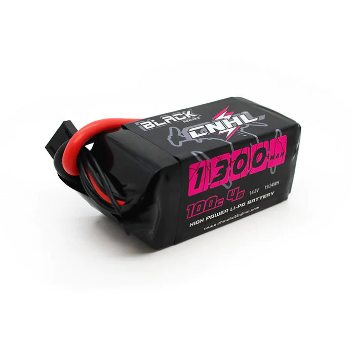 CNHL Black Series 1300mAh 14.8V 4S 100C Lipo Battery with XT60 Plug insideFPV Batteries and Chargers LiPo Battery