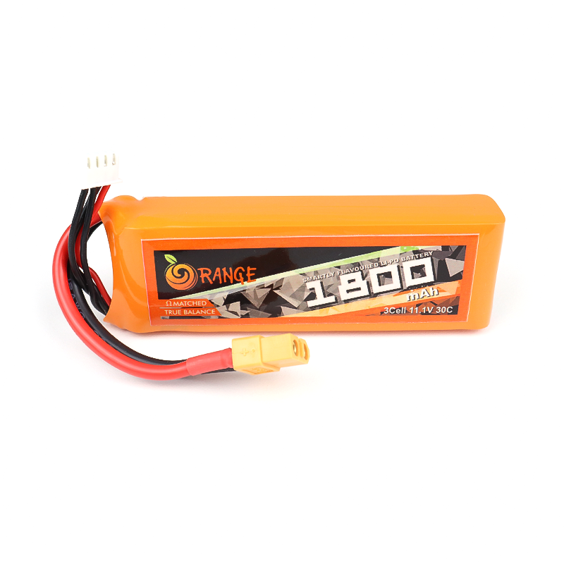 Orange 11.1V 1800mAh 30C 3S Lithium Polymer Battery Pack