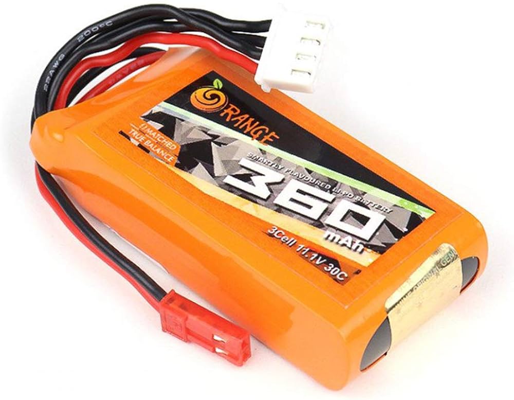 Orange 360mAh 3S 30C/60C (11.1v) Lithium Polymer Battery Pack (LiPo)