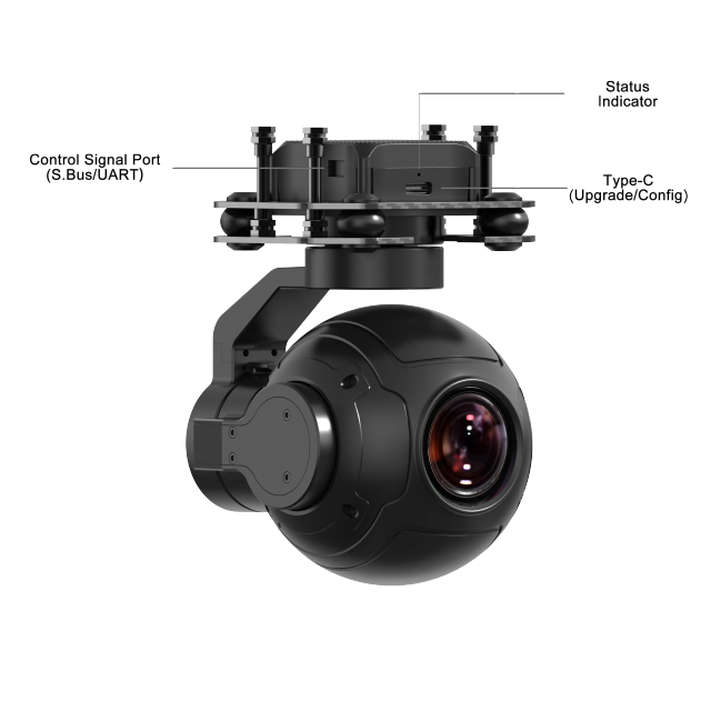 SIYI ZR10 2K 4MP QHD 30X Hybrid Zoom Gimbal Camera insideFPV FPV Camera FPV Equipment