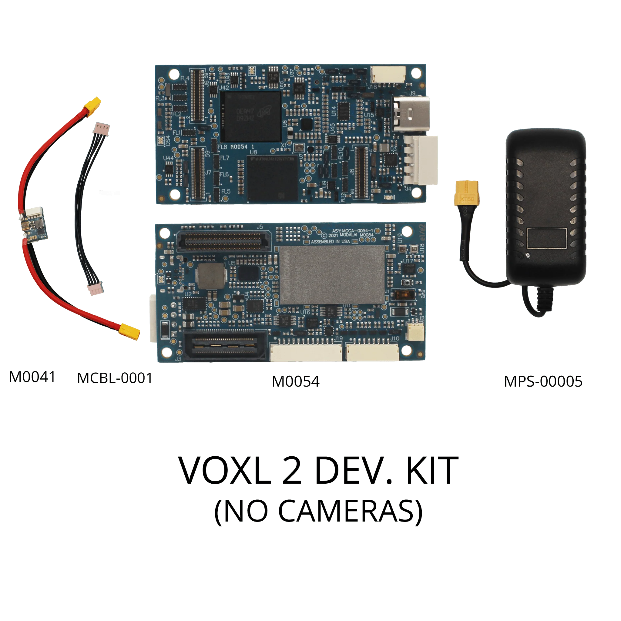 VOXL 2 MDK-M0054-1-01-C11 – Autonomous AI Autopilot (Front/Rear Stereo + High-Res + Tracking Sensors) – PX4 + QRB5165